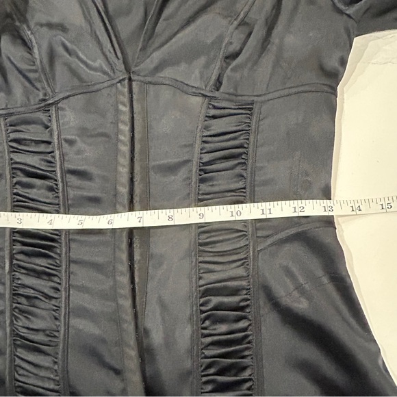 Marciano Stretch Satin Silk Corset Bodice Blouse - Picture 13 of 13